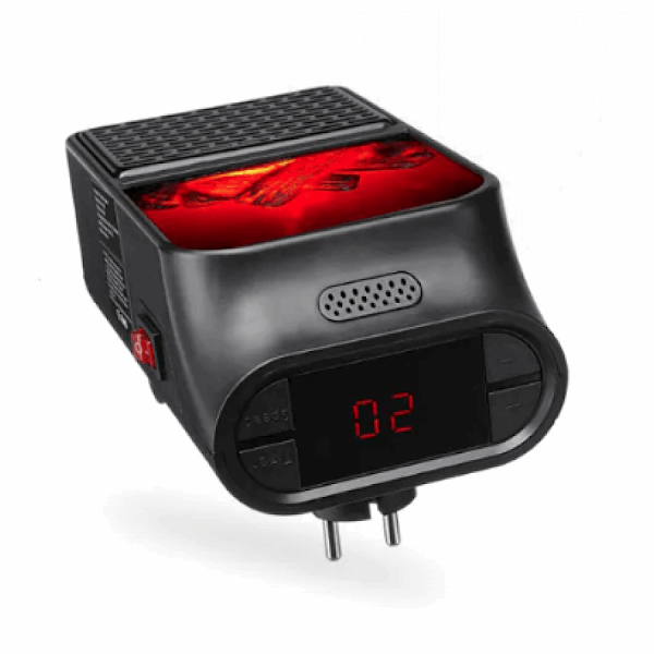 Aeroterma portabila Flame Heater 500 W, 2 niveluri temperatura, display digital