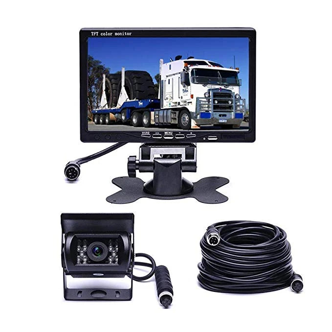Kit pentru marsarier cu camera AHD si display de 7", camioane, autocare, bus-uri