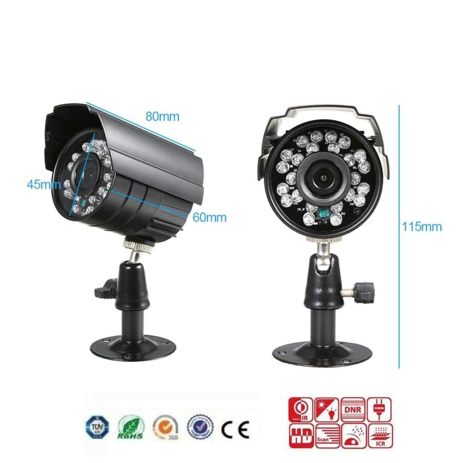 Camera Supraveghere TurboHD Night Vision pentru Sisteme CCTV - Utilizare în Exterior/Interior cu Infraroșu