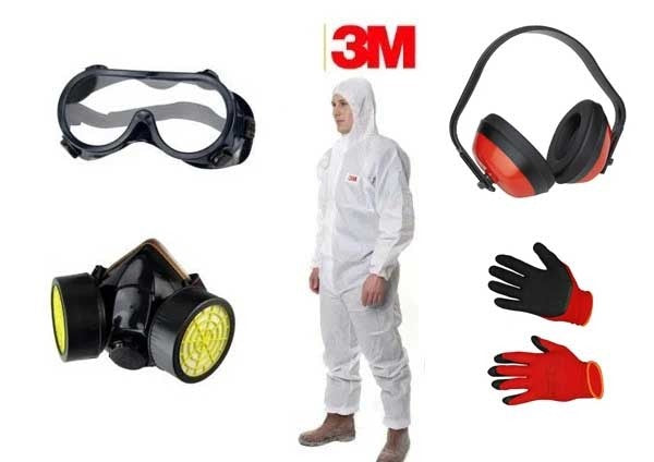 Echipament de Protecție: Combinezon, Mască cu Filtru, Ochelari, Cască Antifon și Mănuși - Siguranță și Confort în Lucrul cu Substanțe Chimic