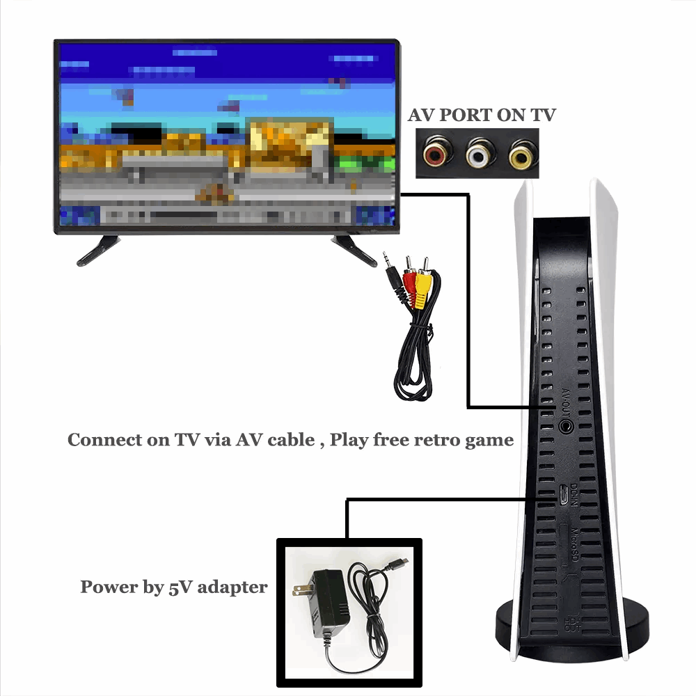 Consola de jocuri video retro - Super 8 BIT Game GS5