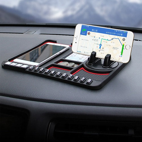 Suport Auto telefon cu Afișare Număr și Organizator pentru Bordul Mașinii Accesoriul Perfect pentru Orice Șofer