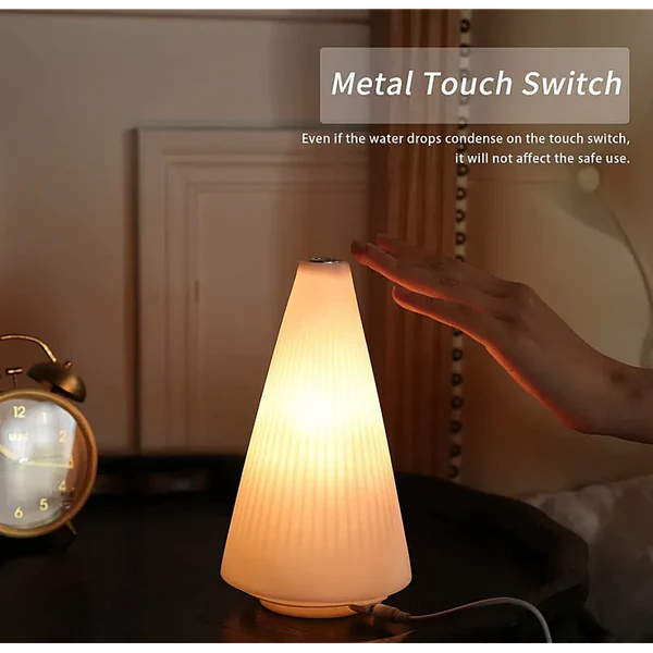 Umidificator LOUVER cu lampă LED și control tactil – Aromaterapie și aer curat