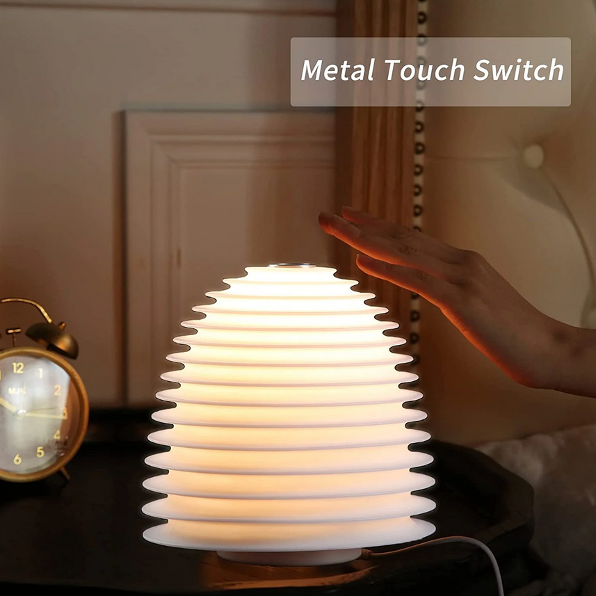 Umidificator Lighthouse pentru dormitor cu lampă LED și control tactil – Aer curat și relaxare