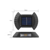 Set 4 lampi solare exterioare pentru perete, iluminare sus-jos