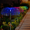 Set 2 x Lampa solara  tip palmier cu fibra optica LED RGB, pentru gradina - Auros