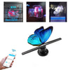Încărcați imaginea în vizualizatorul Galerie, Proiector holograma 3D cu LED-uri, tip ventilator, control wireless