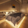 Încărcați imaginea în vizualizatorul Galerie, Kit banda led RGB cu 2 senzori programabili Iluminare pat