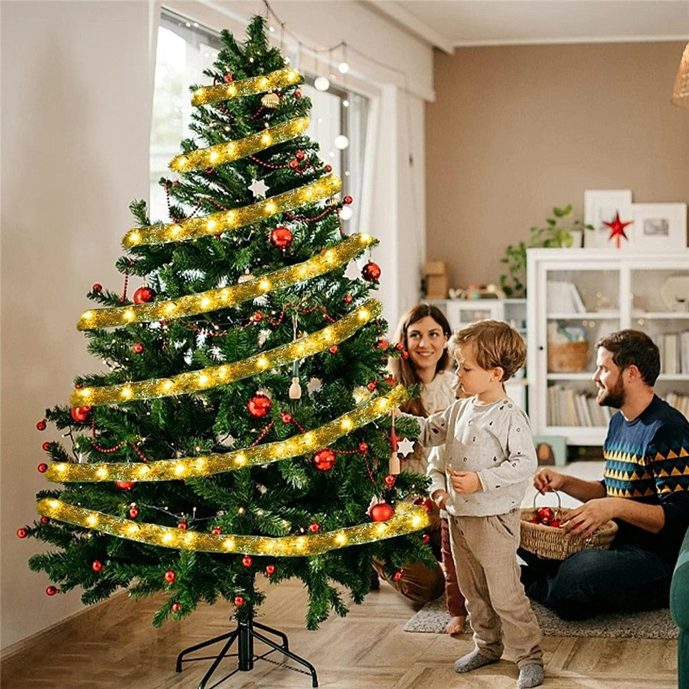 Instalatie panglica luminoasa pentru bradul de Craciun, lumina calda - Auros