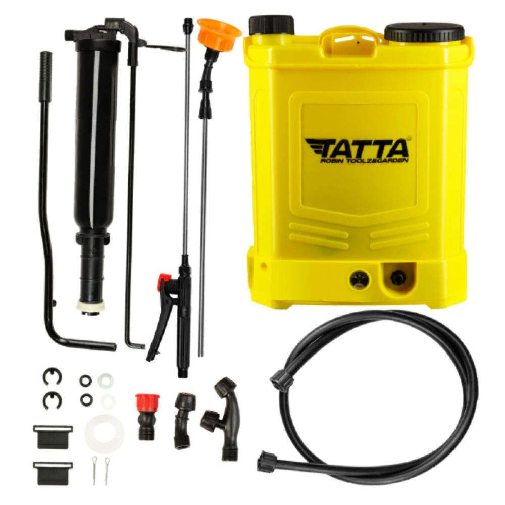 Pompa stropit (vermorel) cu acumulator si actionare manuala 2 in 1 Tatta TP-1640AM, 16L, 12V