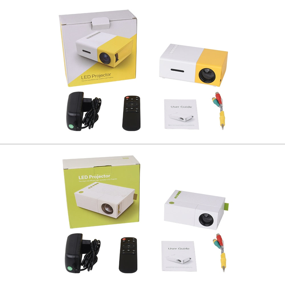 Videoproiector LED Mini Portabil YG300 400-600 LM 1080P Full HD