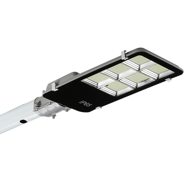 Lampa solara stradala LED SMD, cu panou solar, telecomanda si brat montare, Putere: 300W-400W