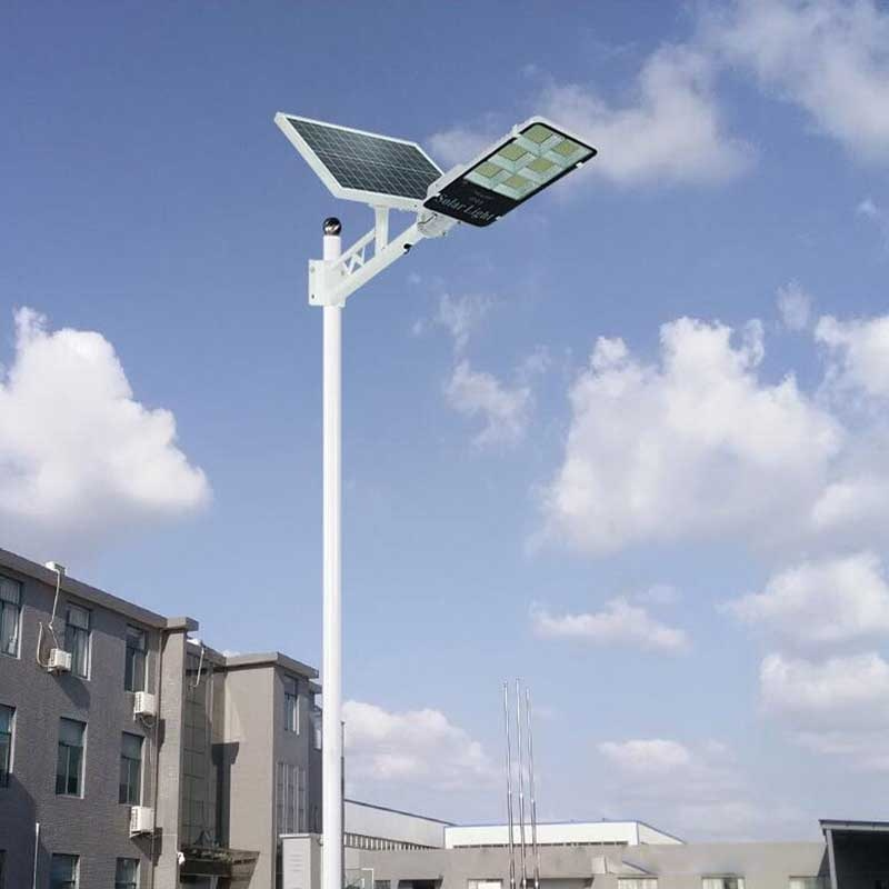 Lampa solara stradala LED SMD, cu panou solar, telecomanda si brat montare, Putere: 300W-400W