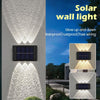 Set 2 lampi solare de perete cu iluminare sus si jos 10 leduri