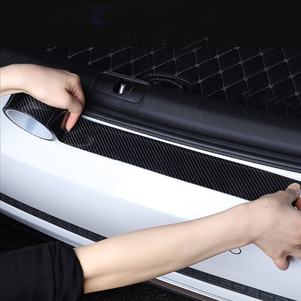 Folie de protectie praguri auto, aspect carbon 3D, rola 7cm x 3m